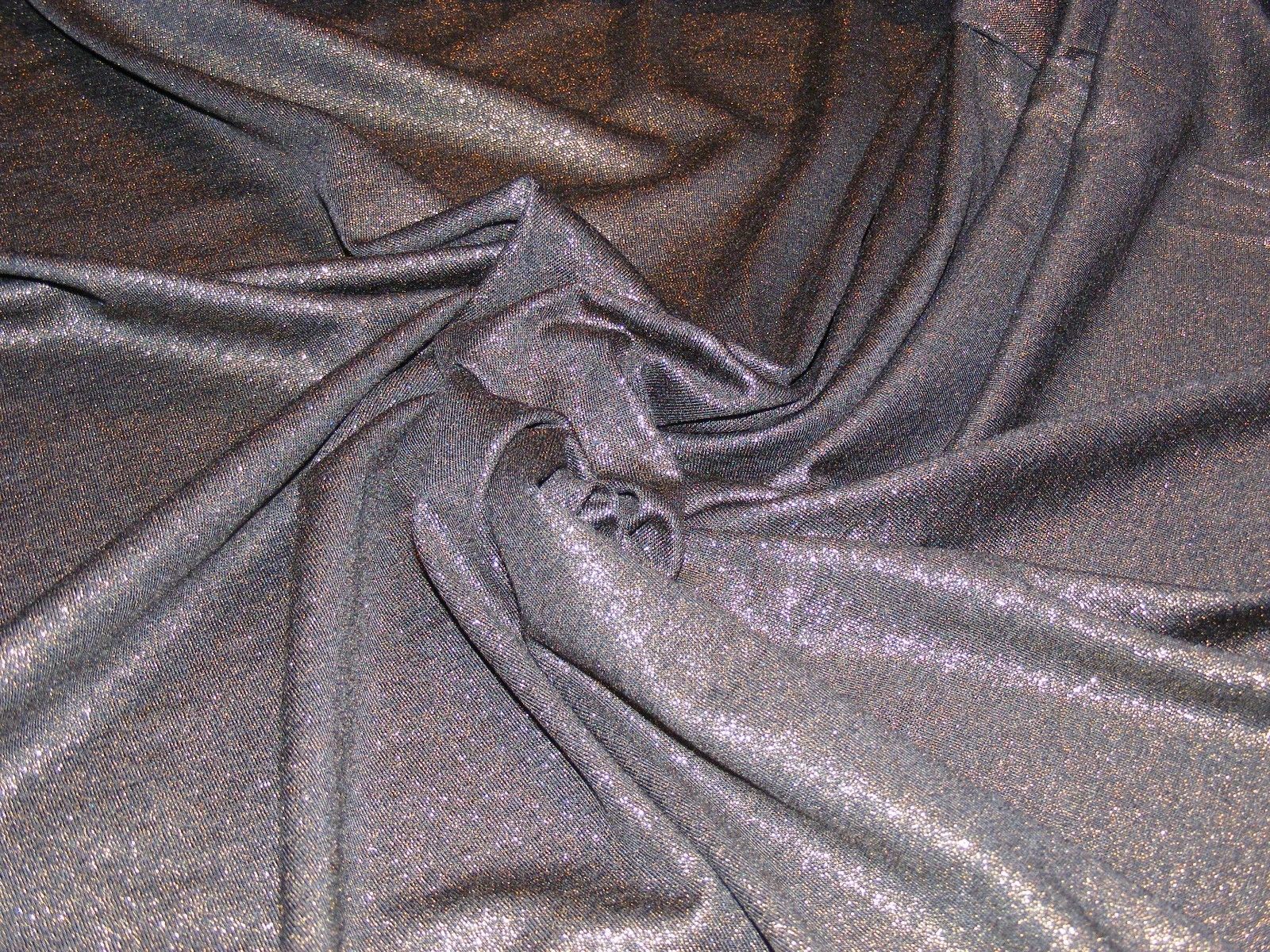 Gray with Silver Shimmer Knit!! Very Elegant, Soft, Drapey