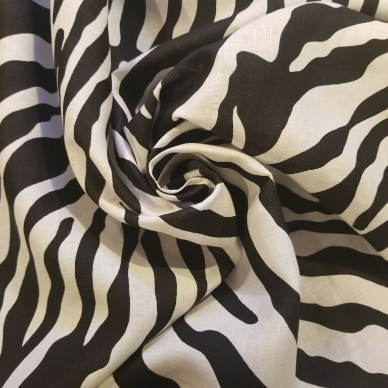 Actual Zebra-Sized Zebra Print Linen! Lovely & Cool for Suits, Tunics ...