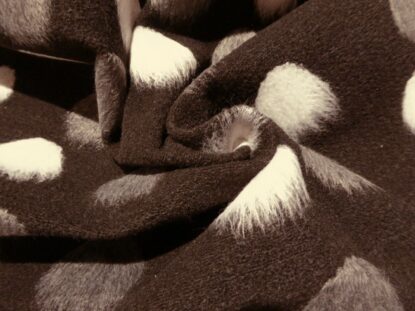 Black Felted Wool-Like with Poms of Gray and White - So Perfect For A Fun Coat! - Image 4