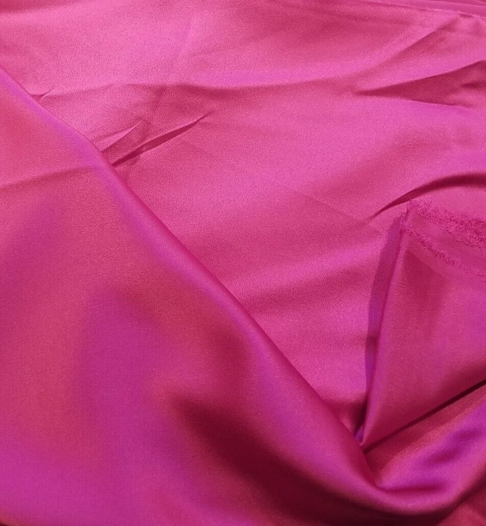 Bright Pink Silk Charmeuse - Luscious and Gorgeous! - Beautiful Textiles