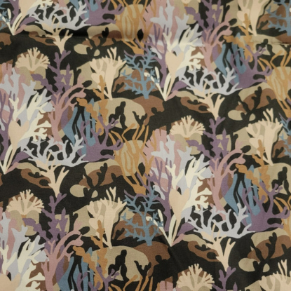 Liberty of London Saville Cotton Poplin - "Coral Camo" REMNANT PIECE