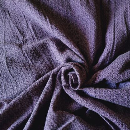 Purple & Black Figured Textured Cotton Suiting - Unique, Fab! LAST ONE! - Image 4