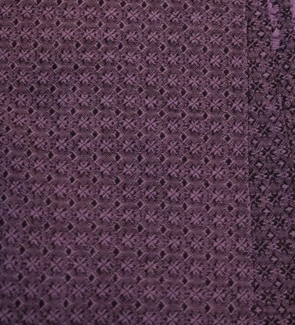 Purple & Black Figured Textured Cotton Suiting - Unique, Fab! LAST ONE!