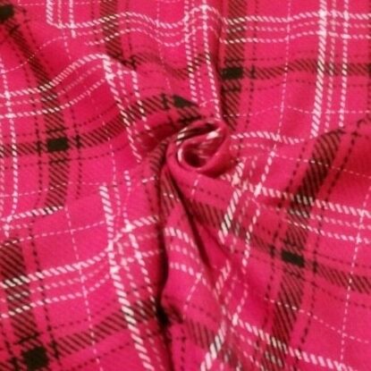 Red Woolen Plaid w/ Black, White, Pale Blue -So Soft & Cozy!! Designer Overstock - Image 5