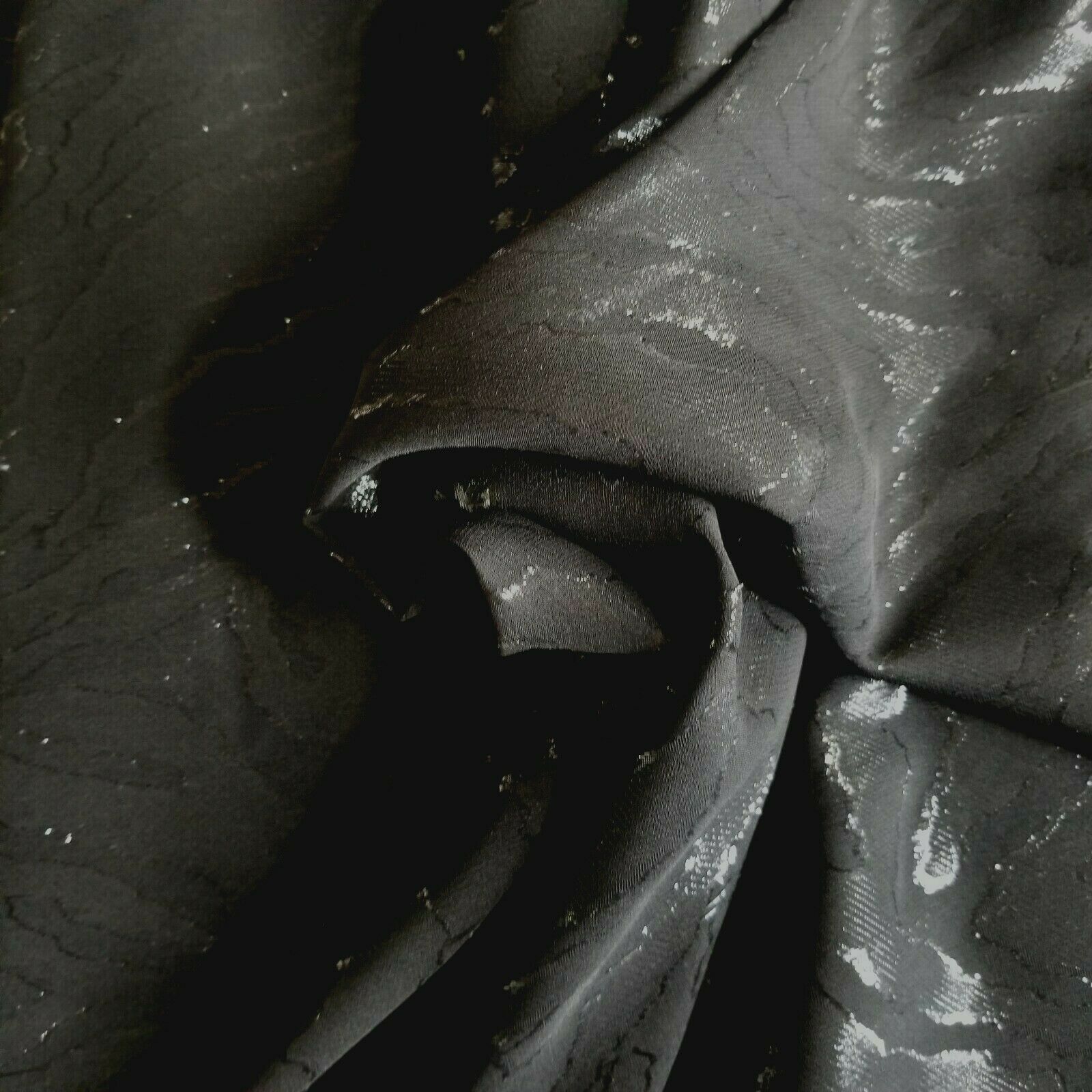 black silk chiffon