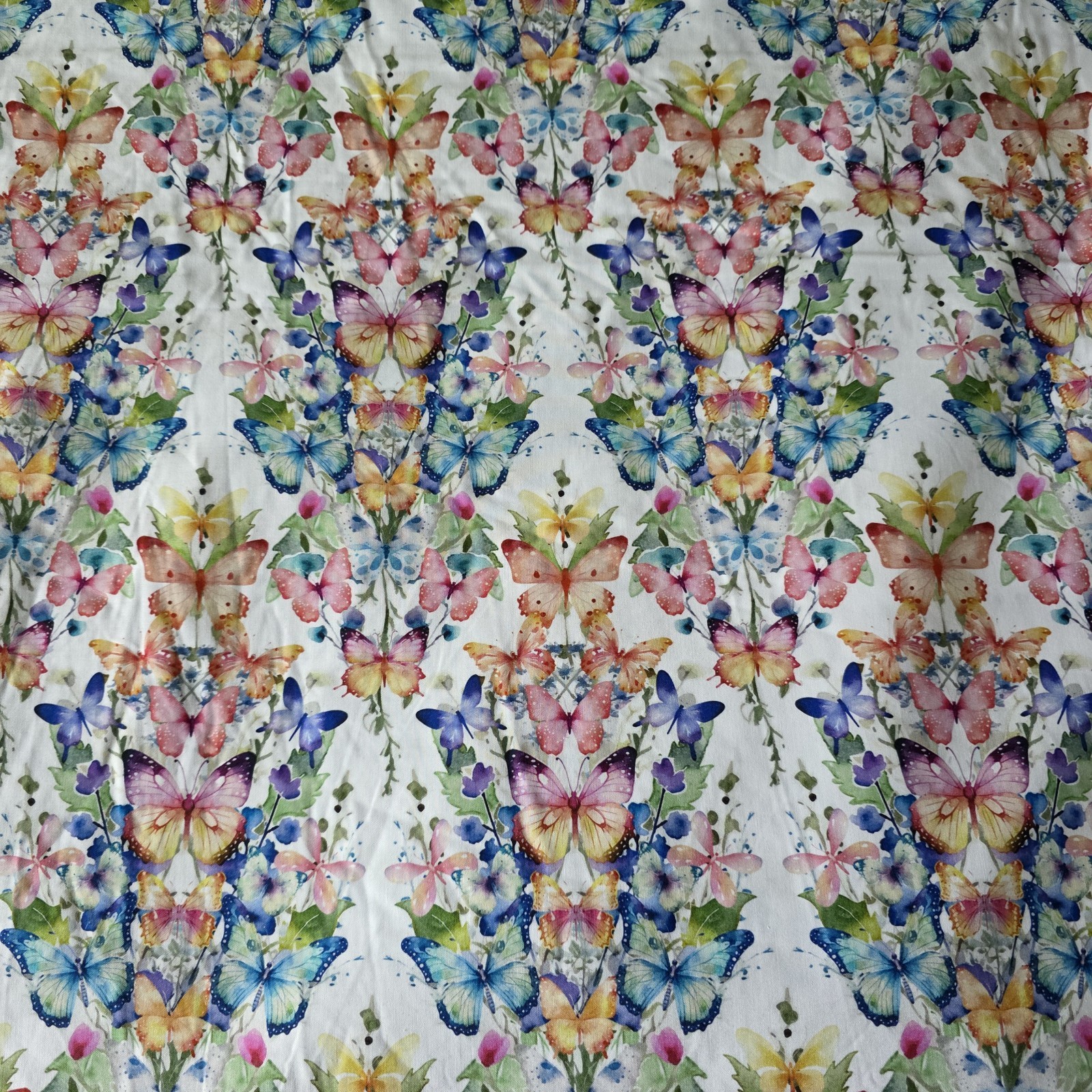 Butterfly Fantasy Bouquets Print Cotton Shirting/Quilting by Jason Yenter