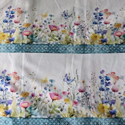 Butterfly Fantasy Running Stripe Print Cotton Shirting/Quilting by Jason Yenter