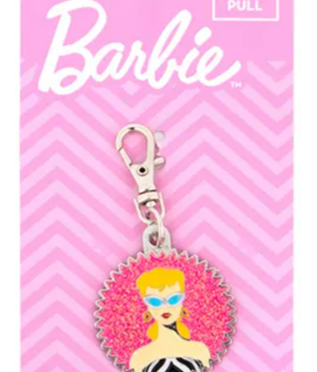 Official Barbie Enamel Face Bust  Keychain Charm -Riley Blake
