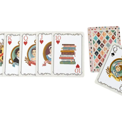 Official Jane Austen Playing Cards - Box of 52 Standard Bridge Size -Riley Blake