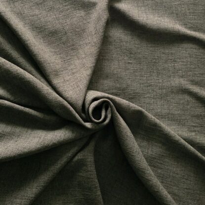 Olive Green "Linen-Textured" Light Polyester Fabric For Garments
