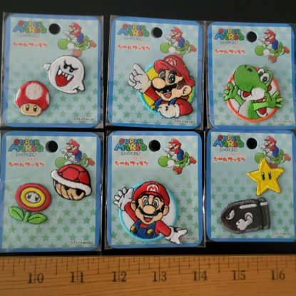 Super Mario Embroidered Shaped Iron-On/Sew-On Patch Options - LAST CHANCE