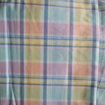 DESIGNER Soft Pastel Plaid Italian Cotton Shirting - Gorgeous, Light, Fresh! - Image 4