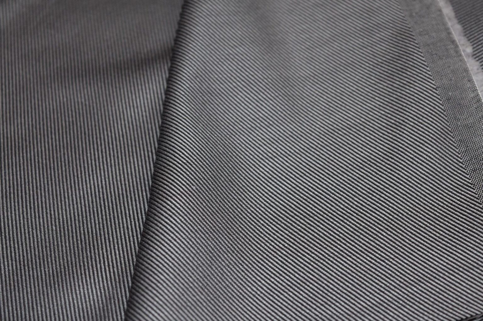 Charcoal Gray Texture Diagonal Stripe Cotton Twill Shirting Simply Gorgeous Beautiful Textiles 5483