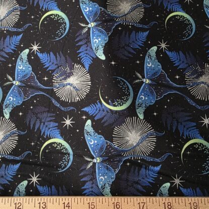 La Luna - Luna Moths/Ferns/Stars Print by Jason Yenter - In The Beginning