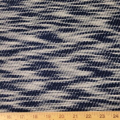 Blue & White Flat (Faux) Boucle - Easy to Work With, Italian Designer Overstock! - Image 3