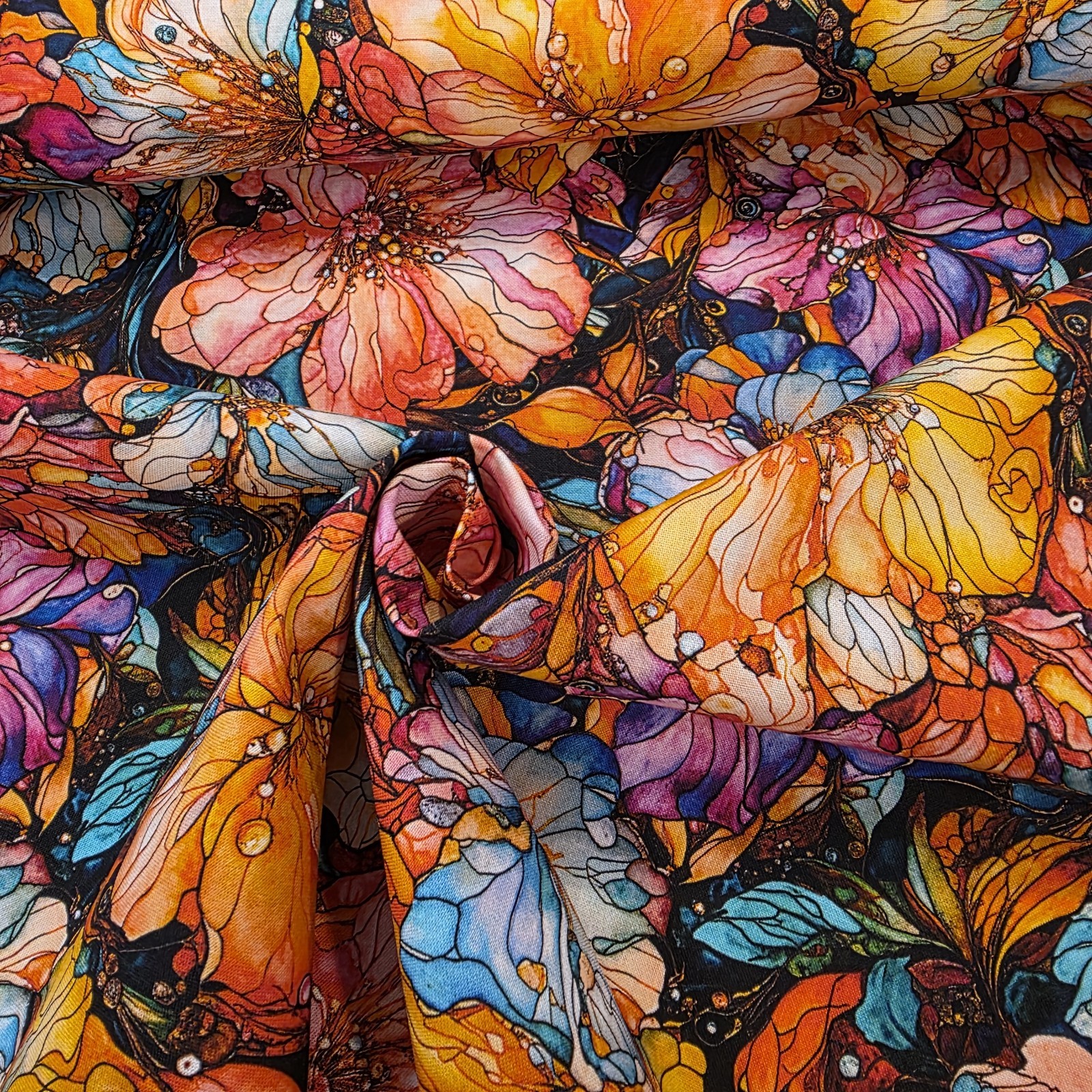 "Flight of Beauty" from 'Radiant Meadow' Gorgeous Cotton Shirting from Camelot - Image 4