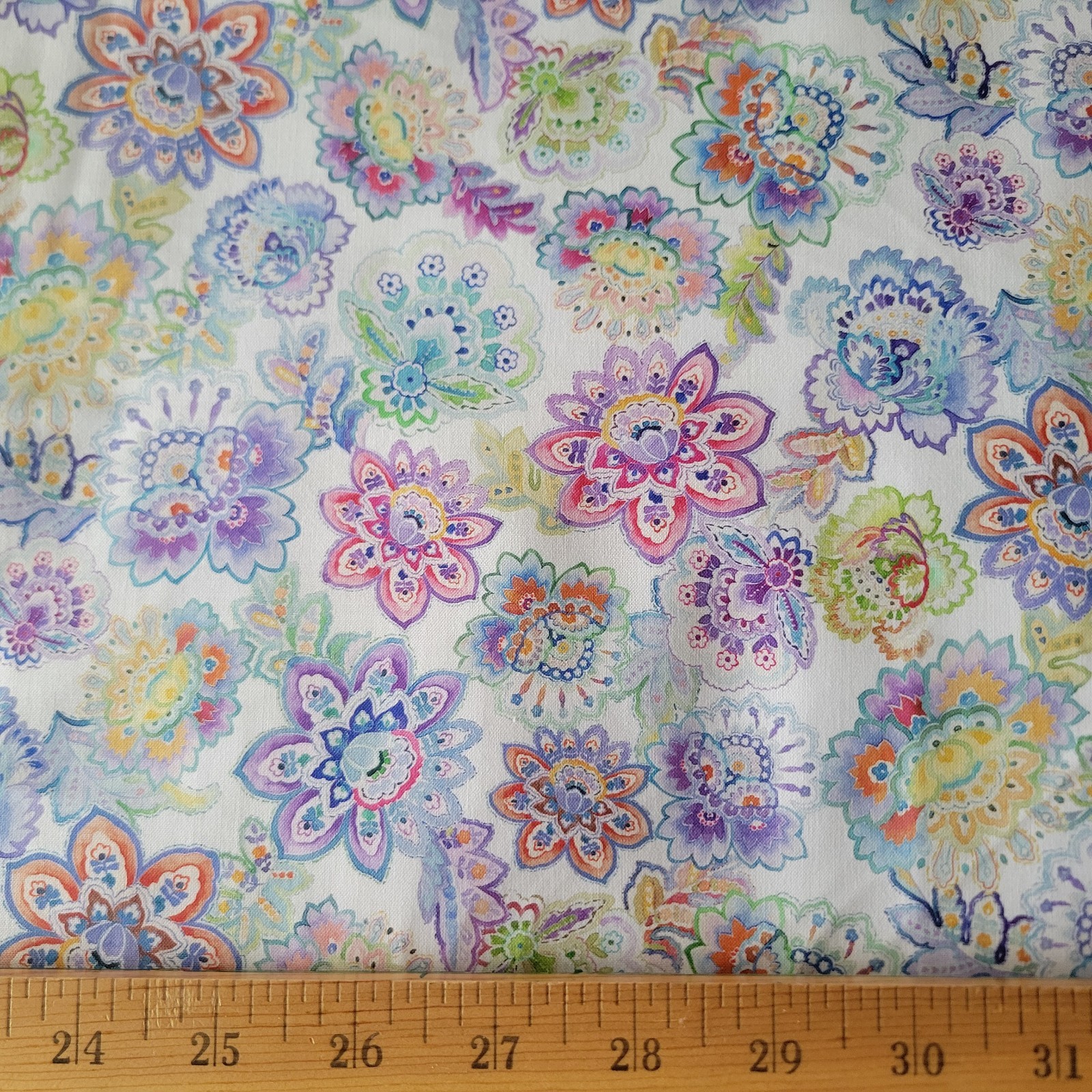 Multi Watercolor Tossed Flower Heads - Daydreams by Jason Yenter - Image 3