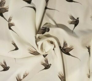 White Crepe De Chine Diva main image 1