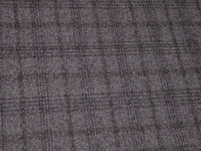 Very Fine Italian Pure Wool Suiting - Nubby Charcoal Gray & Black Plaid!