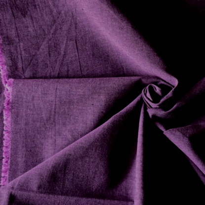 Dark Warm Purple Yarn-Dyed Cotton Shirting, from Northcott's Chambray Collection