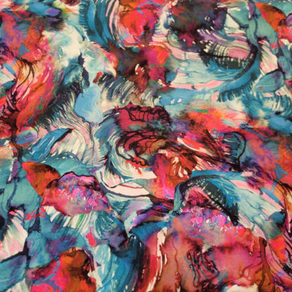 FABULOUS! Cool Jewel Tones Bright Tropical-Look Knit - So Pretty!! European!