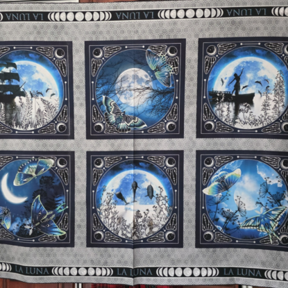 La Luna - 6 Squares Moons Panel Print by Jason Yenter In The Beginning