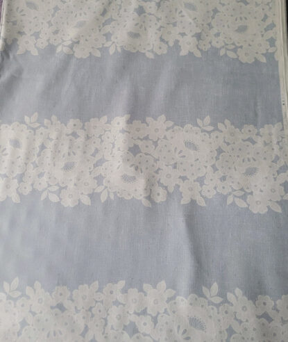 Panels of White Floral Lace-Print on Palest Blue - Also in Allover! - Image 3