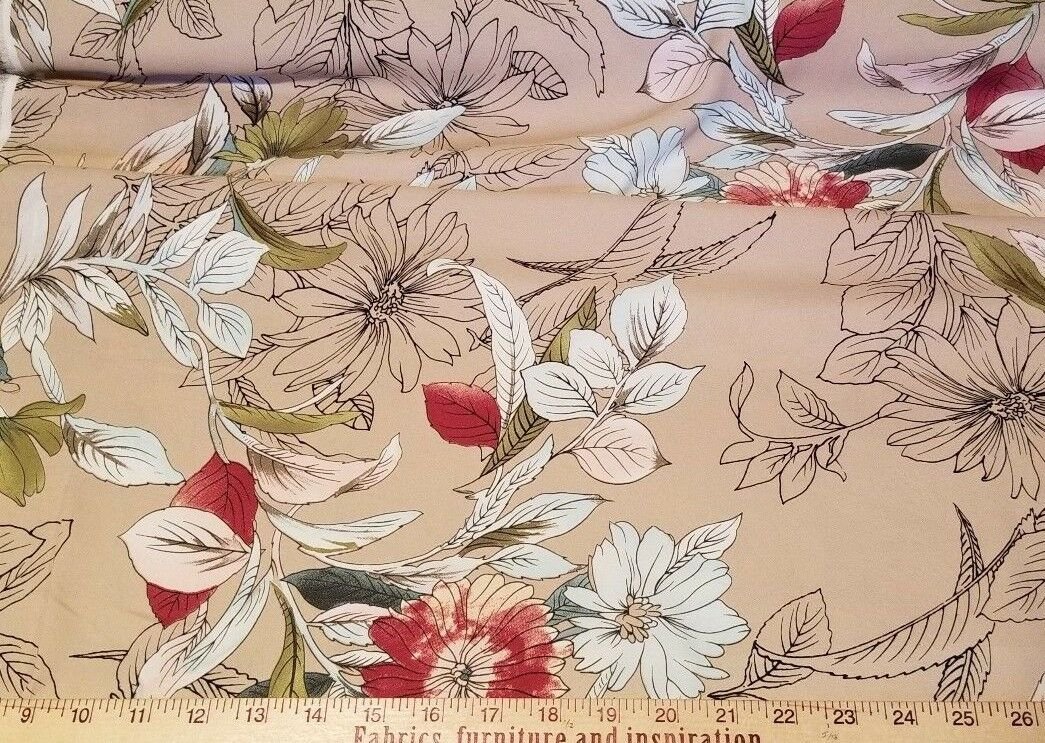 Vintage Botanical Fabric Pants