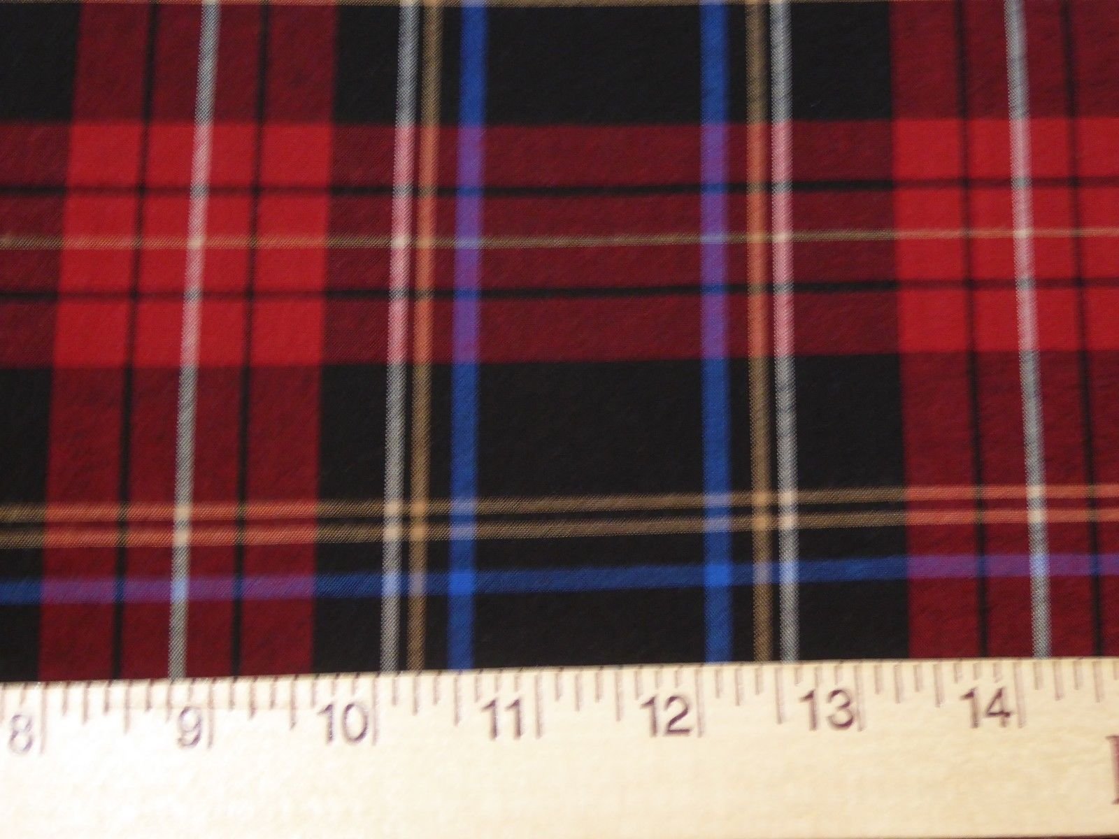 Red, Black, Blue, White - 100% Tencel Plaid Tartan! Scottish Pride ...