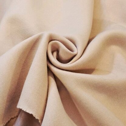 Blush Pink Textured Double-Sided Twill Wool-Blend Designer Overstock Coating