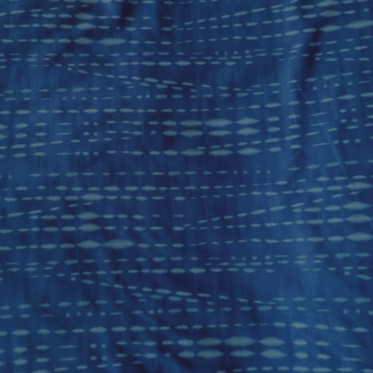 Indigo Blue Dotted Lengthwise Stripe PRINTED Cotton Shirting from Japan