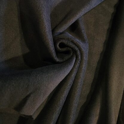 Midnight Navy Blue Wool Napped Melton Jacketing - Very Classic!