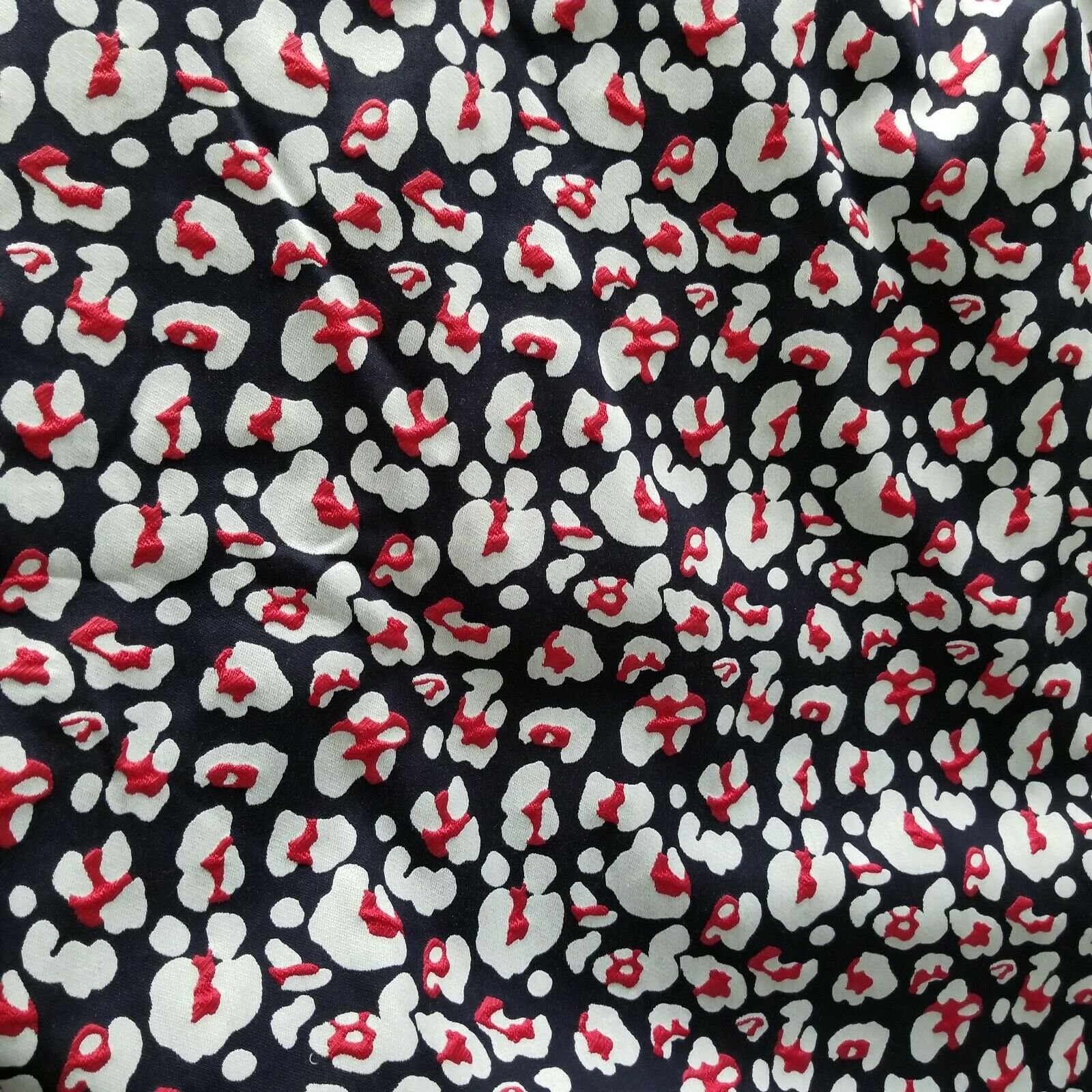 Red Leopard Fabric