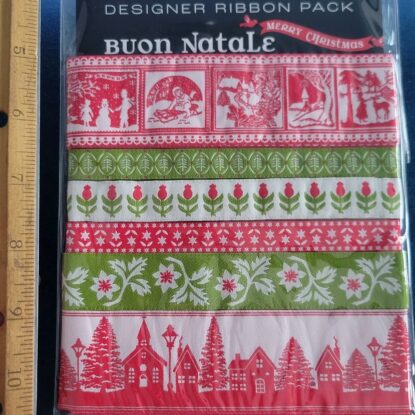 "Buon Natale" by Fig Tree & Co - New Designer Ribbon Pack by Renaissance Ribbons