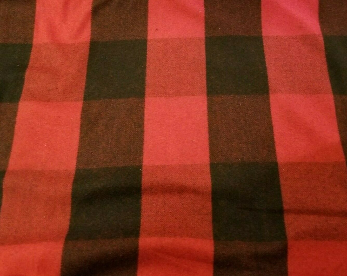 Big Red & Black Buffalo Check Wool-Blend Flannel Suiting - Designer ...