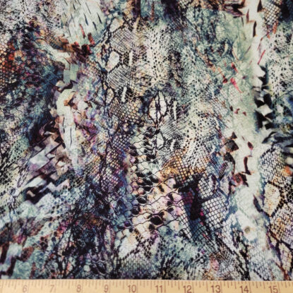 Gorgeous! Crepe-Texture Reptile-Print Knit - European, Soft, Great Quality!