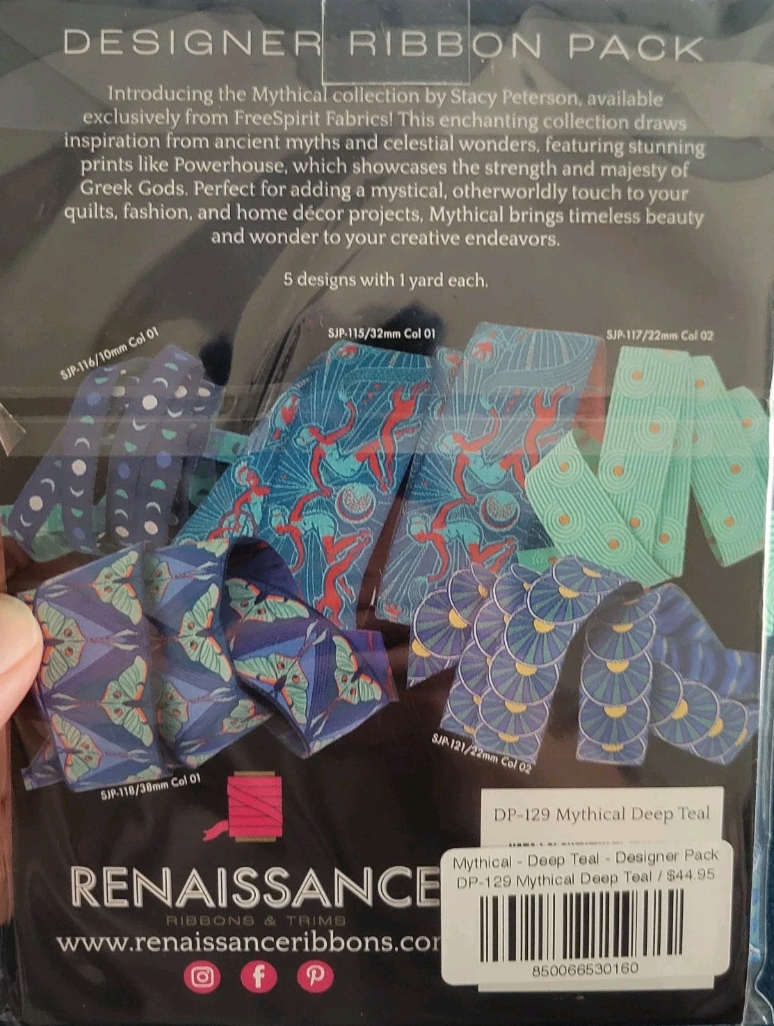 Stacy Peterson "Mythical" New Designer Ribbon Pack by Renaissance Ribbons - Image 3